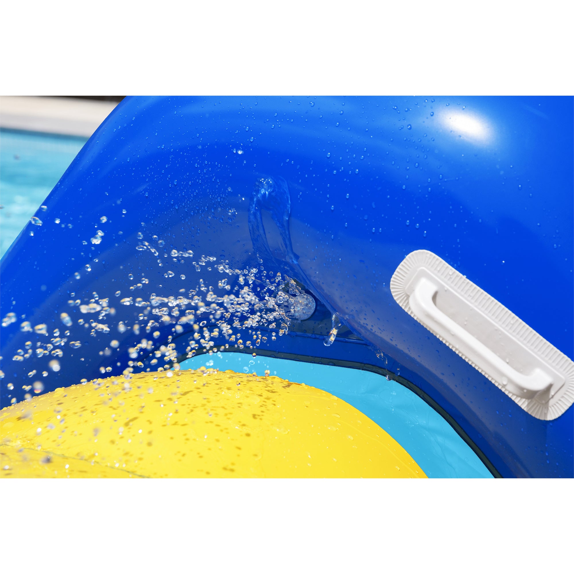 Giant Inflatable Pool Water Slide with Built-In Sprinkler for In-Ground Pools – Backyard Waterslide for Kids & Teens, 97 Inch, Stable 4-Chamber Base