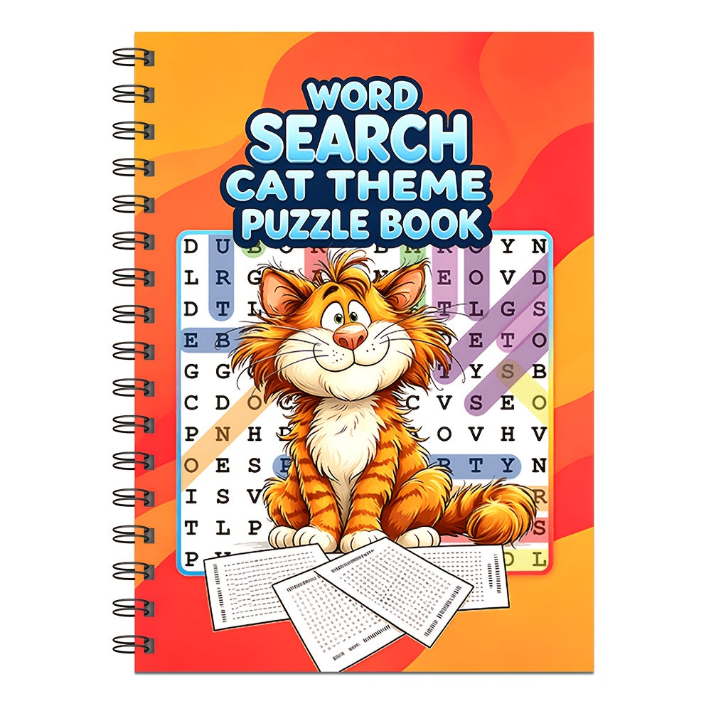 550+ Large Print Word Search Book for Adults & Seniors – Cat-Themed Brain Training Activity Book with 550+ Fun Puzzles, Stress Relief Games, Cognitive Gift for Men & Women