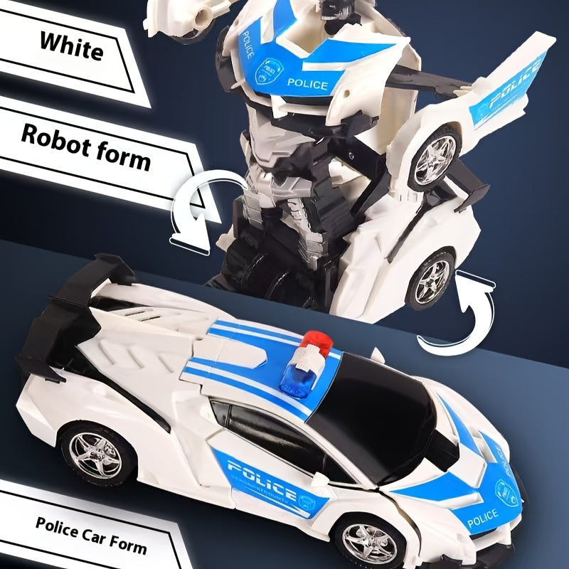 Spider Transform Robot RC Car 1:18 One-Button Deformation 2.4GHz LED Lights 360 Drift 45M Range Auto Demo Kids Boys Girls Ages 6+ Birthday Christmas Gift