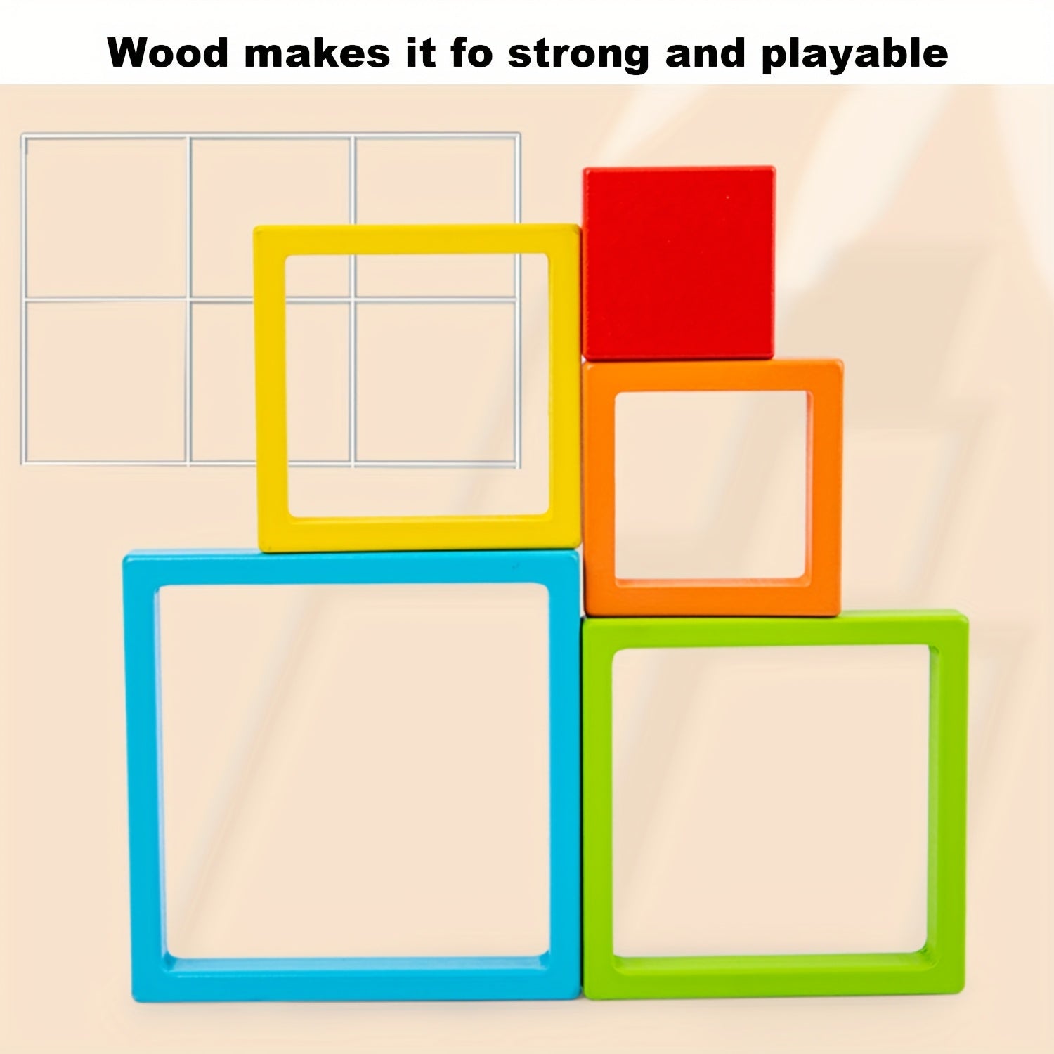 3D Rainbow Wooden Puzzle Handheld Brain Teaser for Teens Kids Adults - Educational Focus Toy Concentration Fine Motor Skills Builder, Portable Stress Relief Fidget Puzzle, Halloween Christmas Birthday Gift