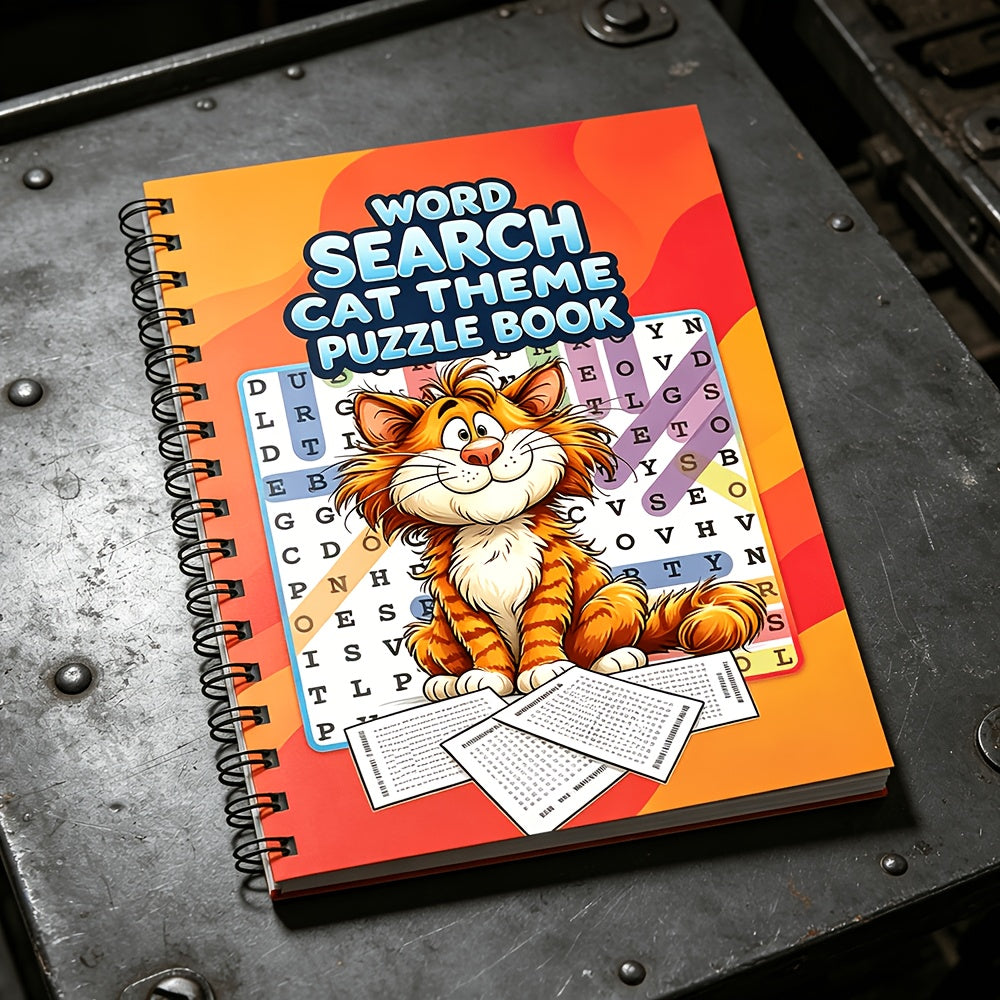 550+ Large Print Word Search Book for Adults & Seniors – Cat-Themed Brain Training Activity Book with 550+ Fun Puzzles, Stress Relief Games, Cognitive Gift for Men & Women