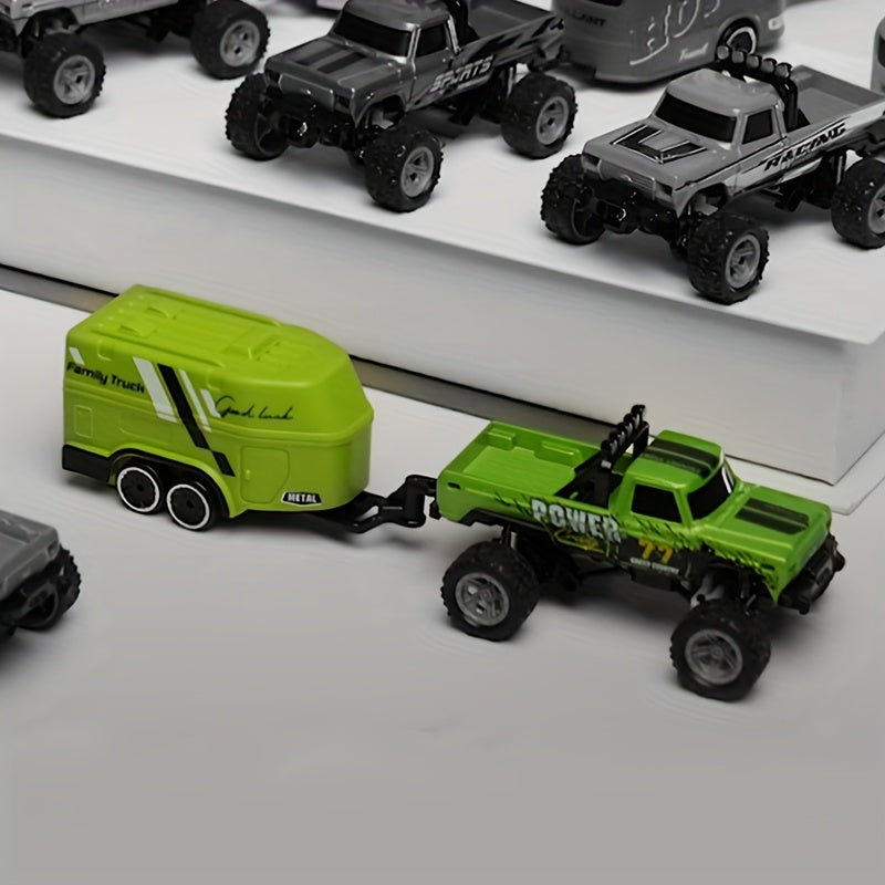 Alloy RC Off-Road Car with Shock-Absorbing Chassis & Rubber Tires – Remote Control Rugged 4WD Truck for Boys Kids Indoor Outdoor Christmas Gift