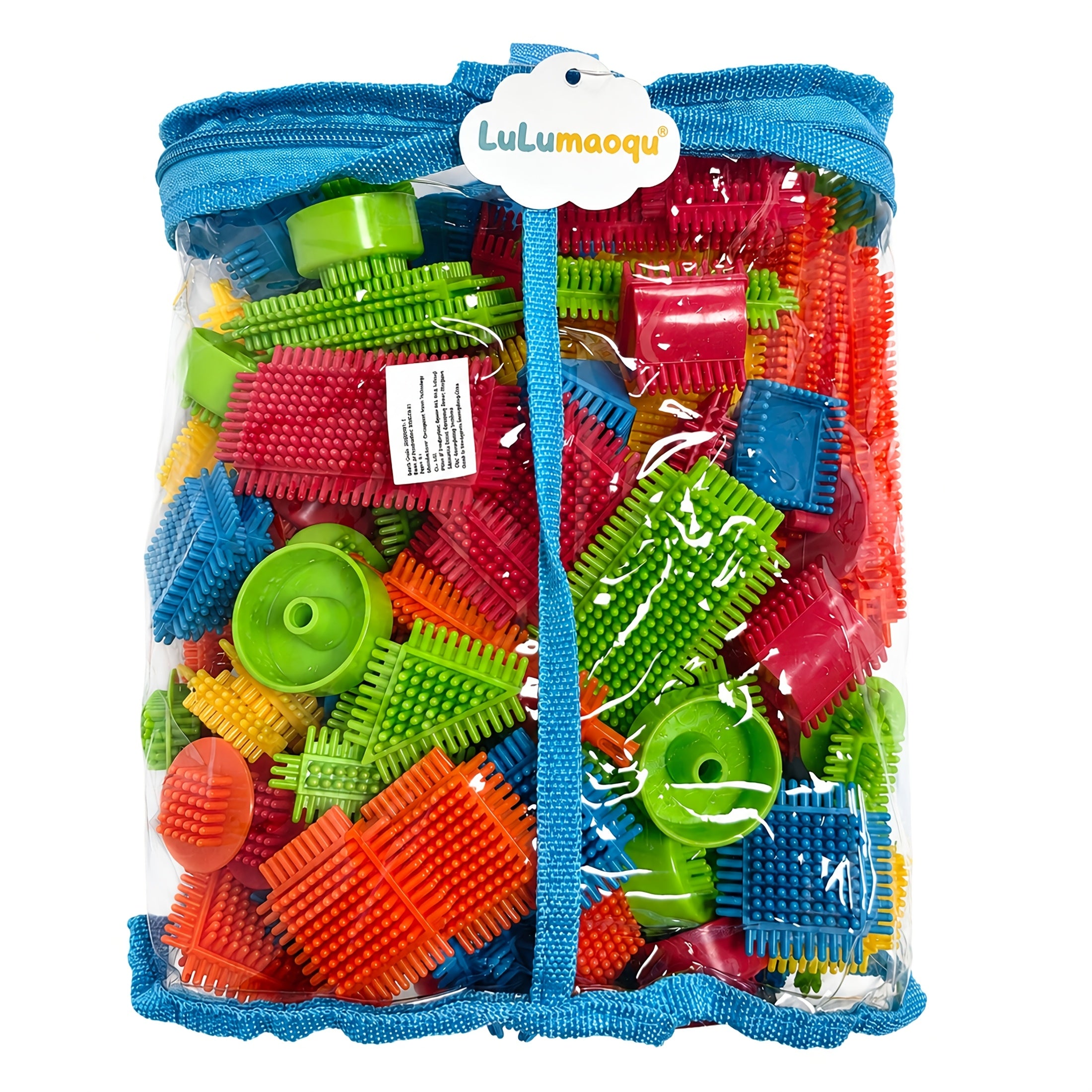 150pcs Hedgehog Interlocking Soft Bristle Building Blocks Set - Educational STEM Toy for Preschoolers, Toddler Learning Gift for Birthdays & Holidays