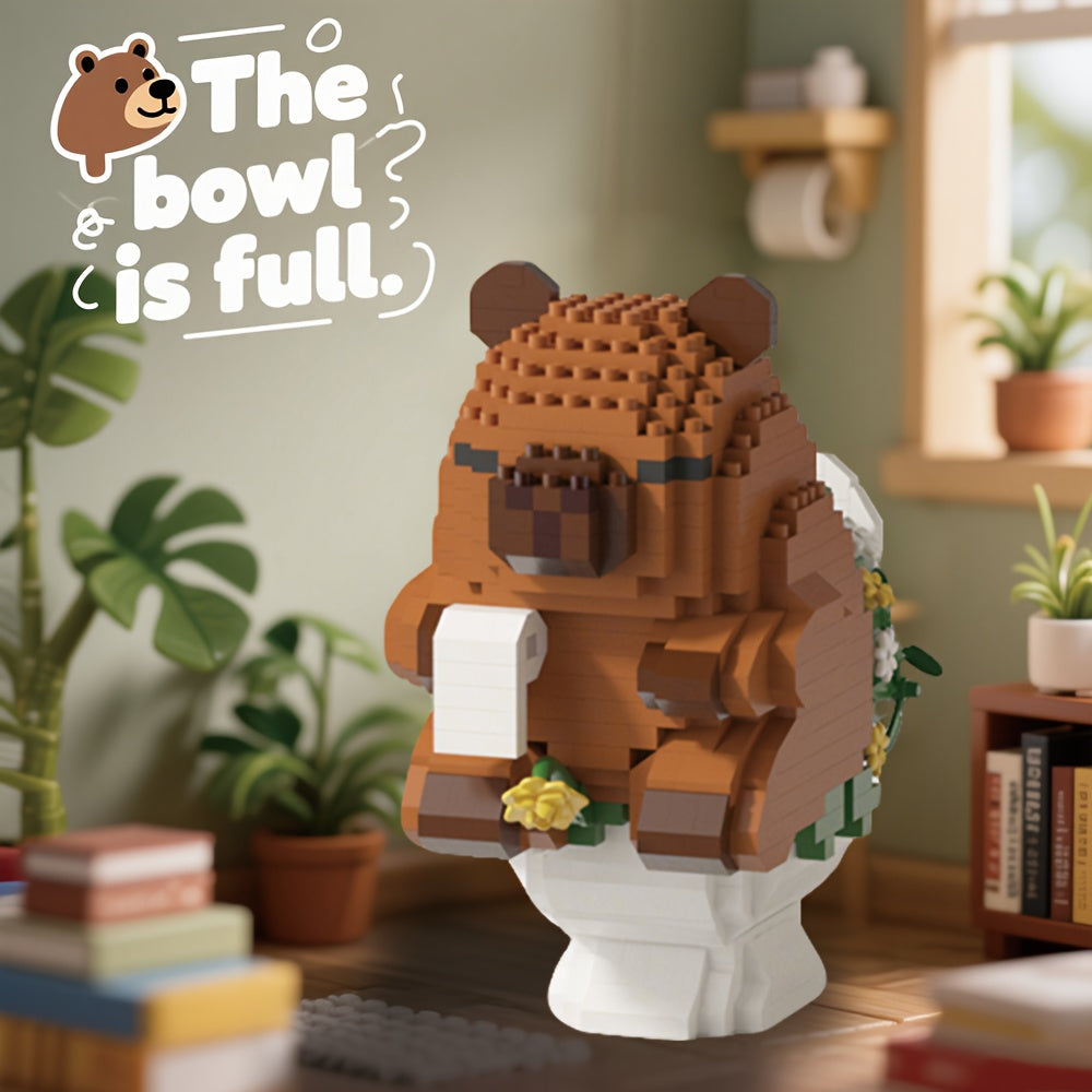 Capybara Micro Building Blocks 562pcs Miniature Collector Edition DIY Desk Decor Stress Relief Toy - Multiple Themes - Birthday Easter Christmas Gift for Boys Girls Teens Adults