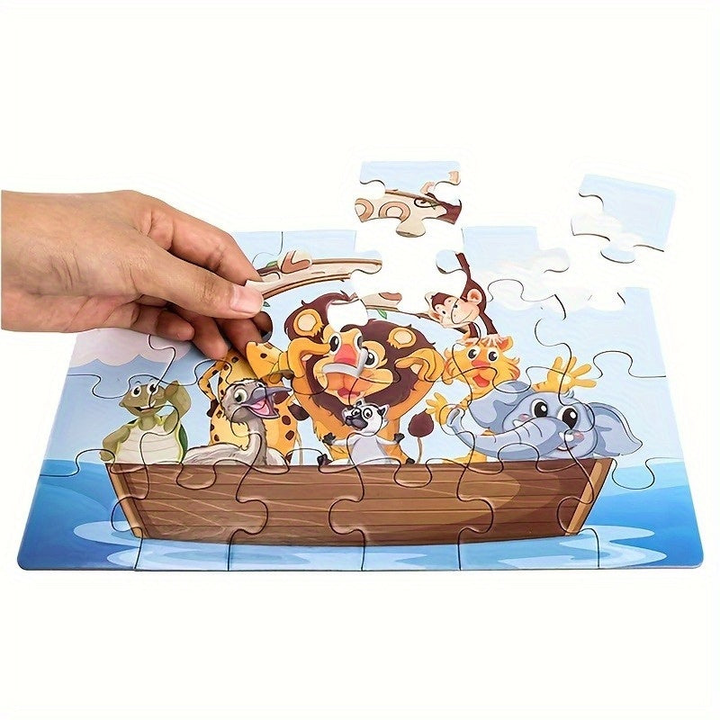 Kids Puzzles Ages 3+ Set of 12 Boxes, 12 Different Themes Jigsaw Puzzles for Boys & Girls, Toddler Puzzle Gift Activity Toy for Halloween Christmas Birthday