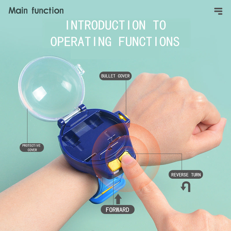 Wearable RC Car Watch Remote Control Mini Electric Metal Racing Car Wrist Watch Controller Kids Boys Girls Christmas Halloween Birthday Gift Cool Gadget Toy