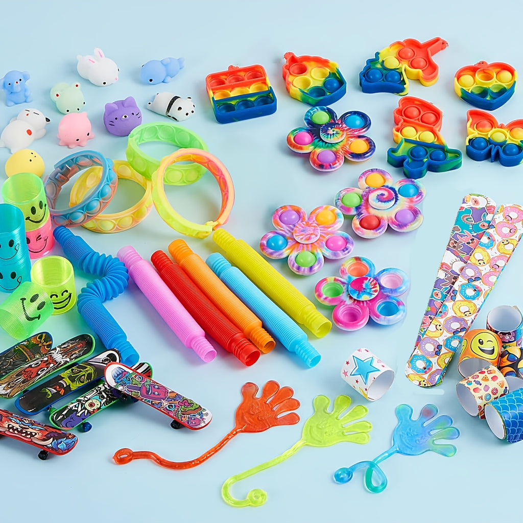 Bulk Party Favors Fidget Toys 60pcs 9 Styles Kids Goodie Bag Fillers Birthday Pinata Stuffers Classroom Prizes Stocking Stuffers Boys Girls