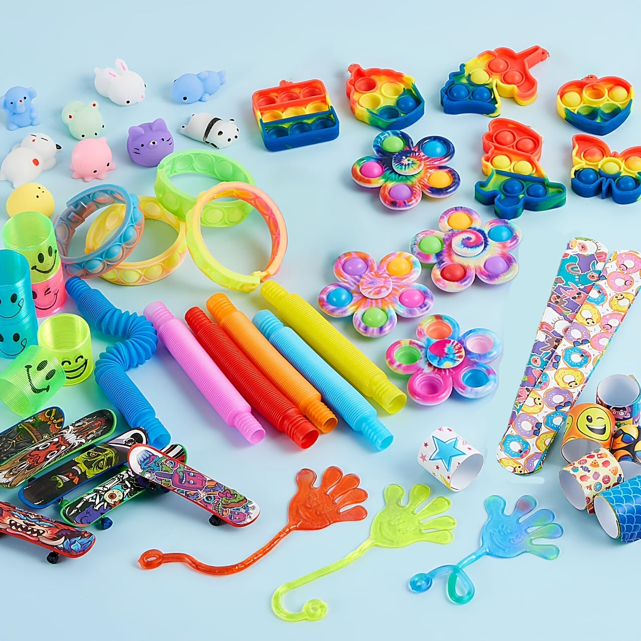 Bulk Party Favors Fidget Toys 60pcs 9 Styles Kids Goodie Bag Fillers Birthday Pinata Stuffers Classroom Prizes Stocking Stuffers Boys Girls