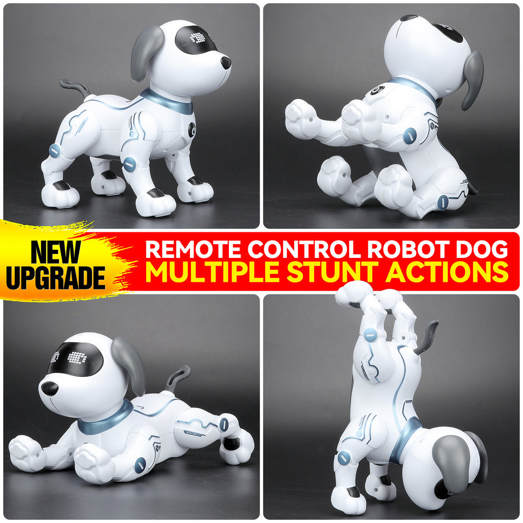 RC Robot Dog for Kids Interactive Remote Control Smart Dog Toy that Sings Dances & Programs Stunt Robo Dog – Birthday Christmas New Year Gift for Children Ages 3-8