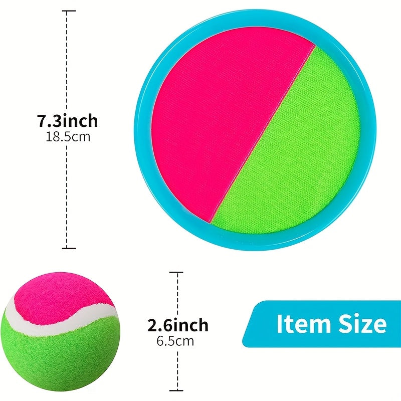 Sticky Ball Toy Outdoor Game for Beach Playground & Backyard, Mixed Color Throwing Catching Toy for Kids & Adults, Fun Gift for Halloween Easter Christmas New Year