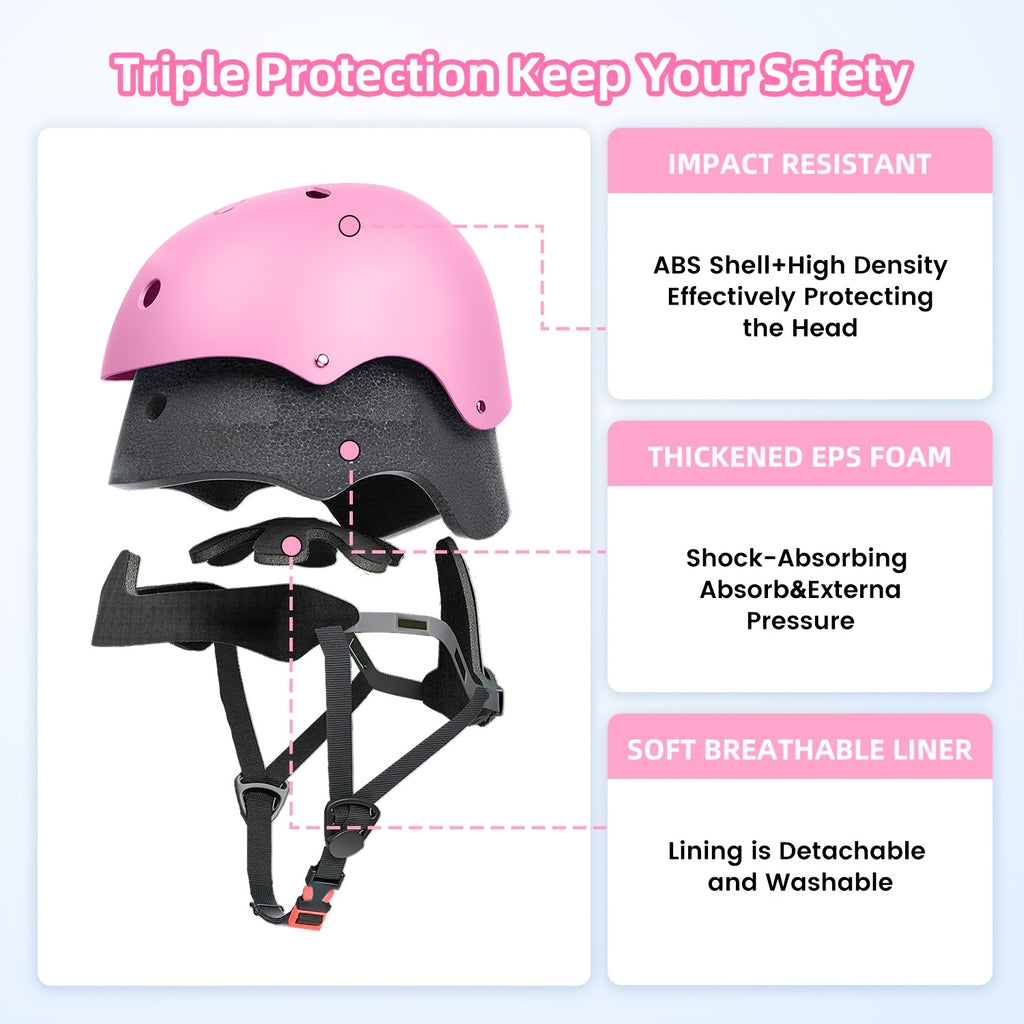 Kids Bike Helmet Adjustable XXS for Toddlers Boys Girls, Unisex Sports Cycling Helmet with Removable Liner & Ventilation, Matte Finish Safe Fit 18.89"-21.65", Birthday Christmas Halloween Outdoor Gift
