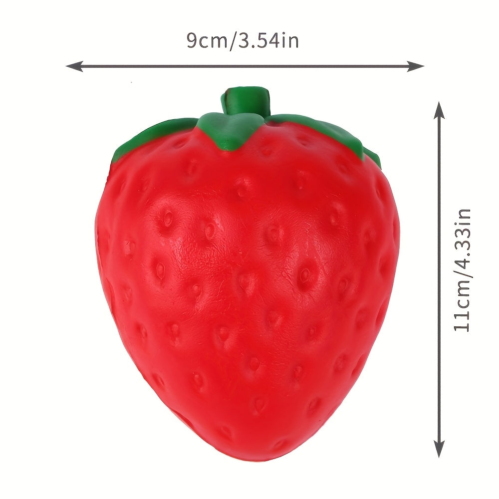 Squishy Food Slow Rising Stress Relief Toy Set 3/6pcs Butter Banana Strawberry PU Foam Sensory Squeeze Toys – Pretend Play Simulation Food for Kids Classroom Holiday Office Decoration Gift