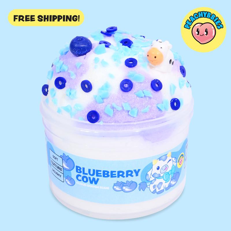 ASMR Slime 4oz by Peachybbies, Choose Butter, Cloud Dough, Snow Fizz, Bingsu or Jelly Cube Textures for Sensory Fidget Play and Gifts