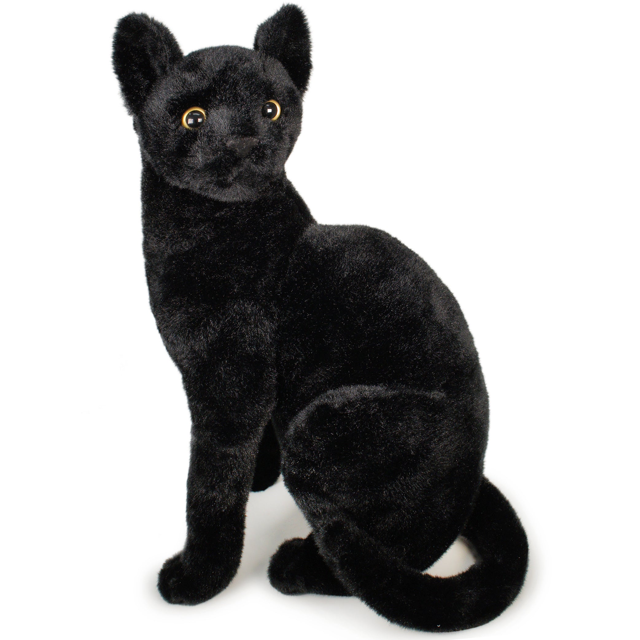 Black Cat Stuffed Animal Plush 13 Inch – Boone the Soft Cuddly Plush Cat Toy, Kids Gift for Cat Lovers, Ages 3+, TigerHart Toys