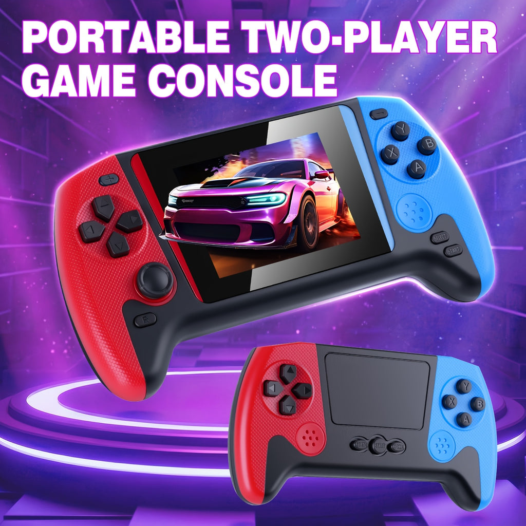Handheld Game Console 3.5-Inch Screen Classic Mini Retro Gaming System – Single & Dual Player, Built-In Games, Portable Arcade Gift for Kids Boys Girls Adults