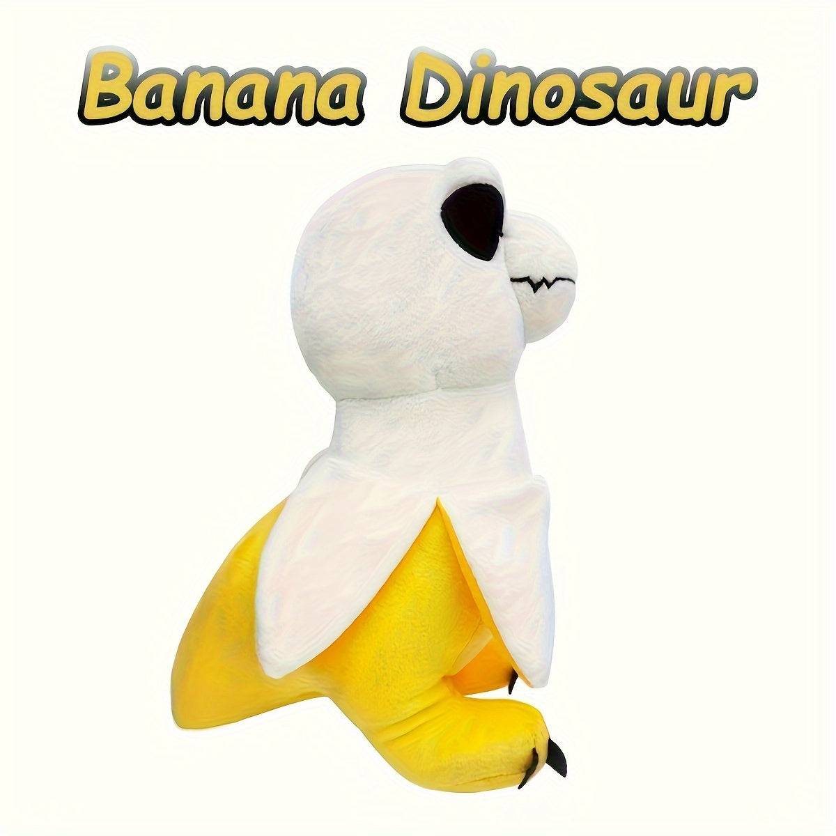Banana Dinosaur Plush Toy 9.5 Inch – Kawaii Cartoon T-Rex in Banana Peel, Cute Fruit Soft Plushie Pillow Doll, Room Decor, Halloween Birthday Gift for Kids Friends, Dinosaur Lovers