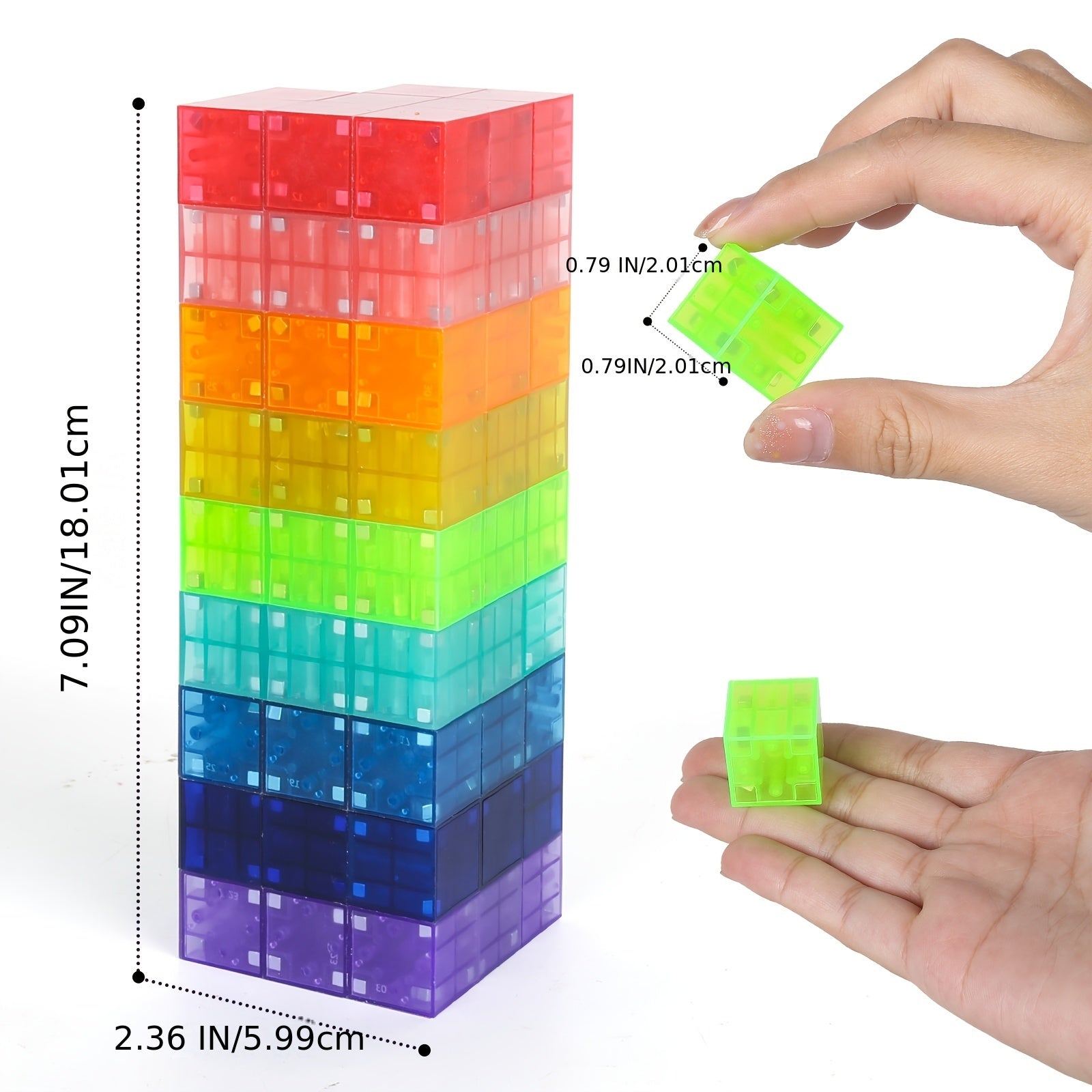 Magnetic Cube Building Blocks 54pcs 3D STEM Construction Set - Educational Toy for Kids Ages 3+, Creative Birthday Christmas Gift for Boys & Girls