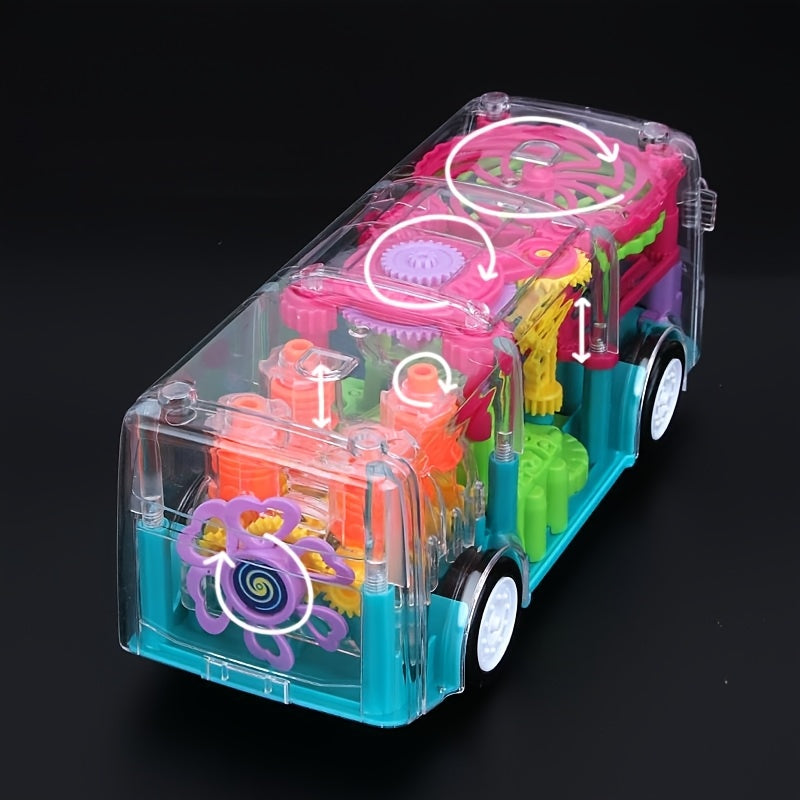 Electric School Bus Toy for Kids - Interactive Light & Music Moving Toy, Educational Baby Toy for Boys Girls, Easter Valentine Classroom Gift, Random Color