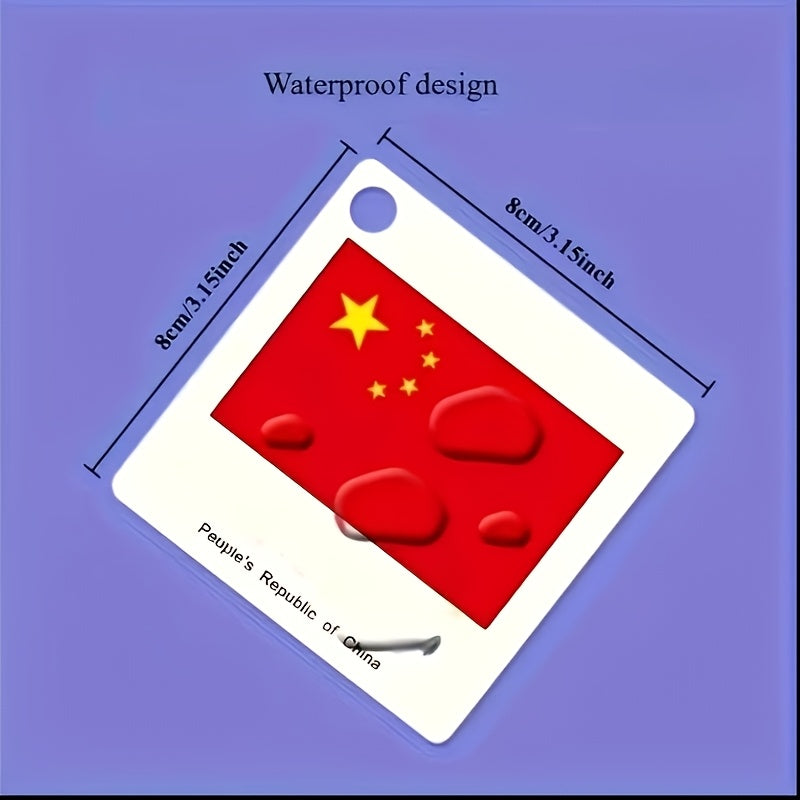 World Flags Flashcards 120 Pcs – Countries & Flags Recognition Cards Cultural Education Geography Learning Party Game Desk Decor Gift