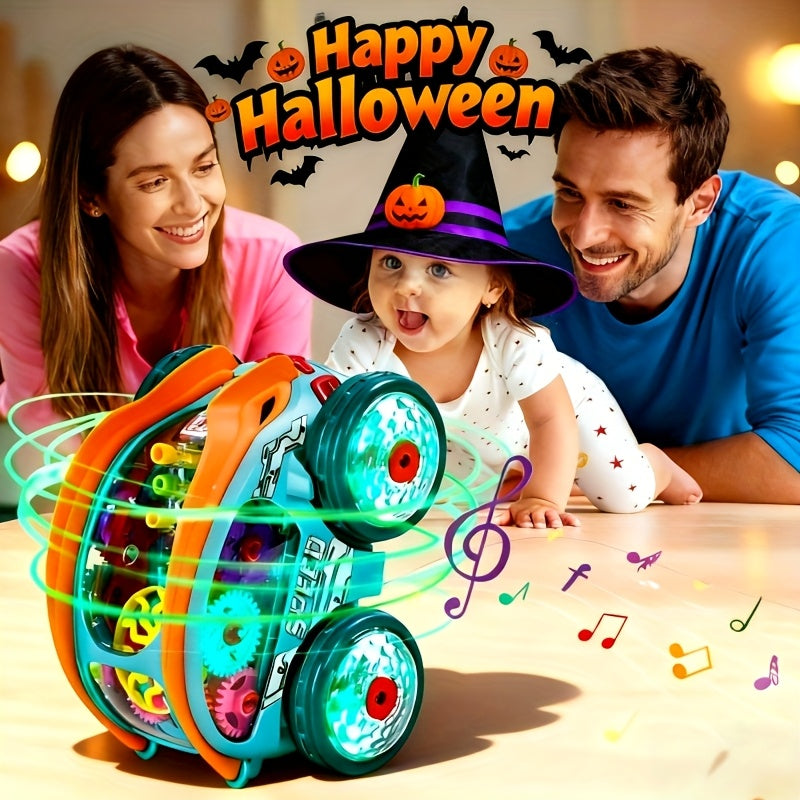 Automatic Dump Truck Toy with Colorful Lights & Music Auto Rolling Fun – Kids Birthday Christmas Halloween Thanksgiving Party Gift Boys Girls