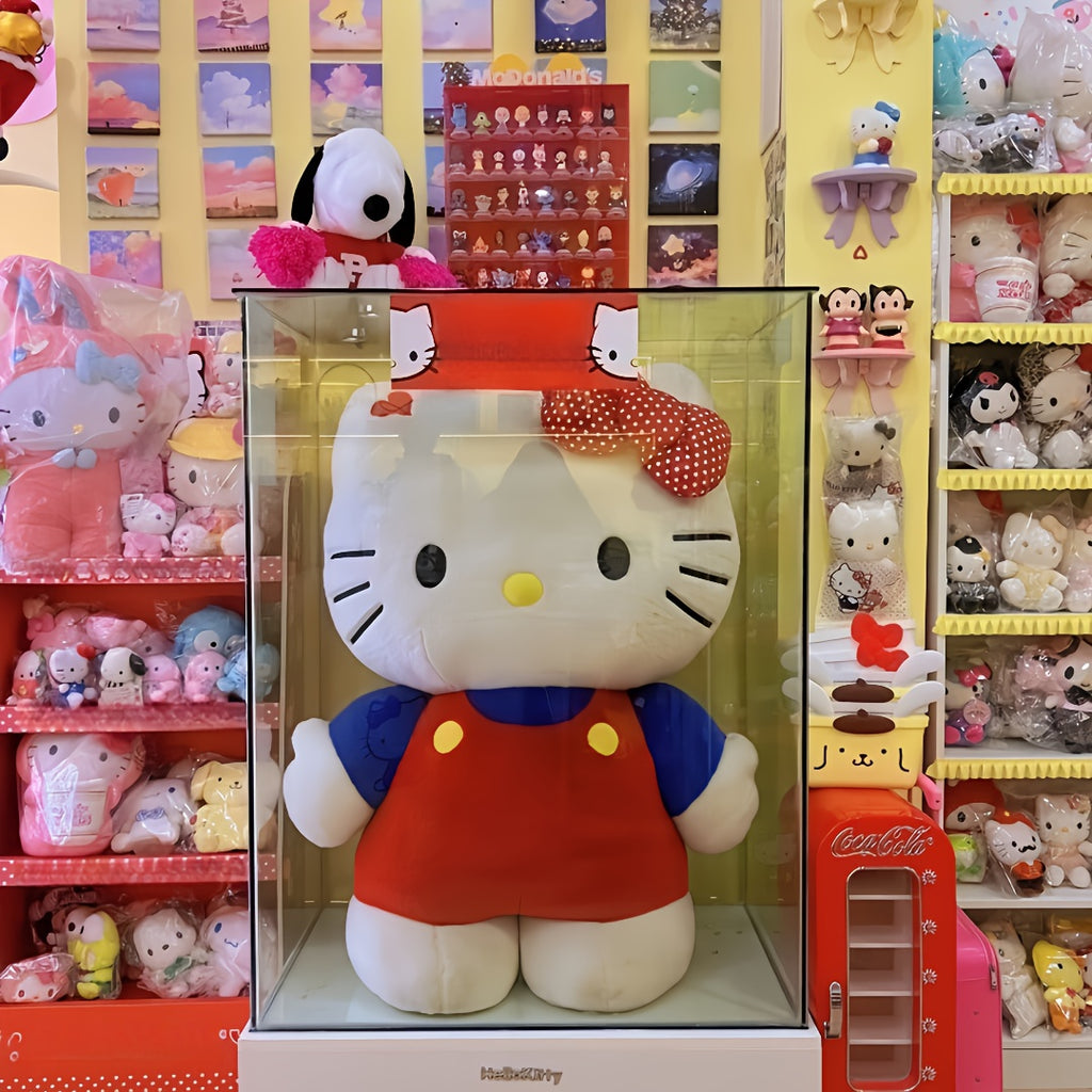 Hello Kitty Large Plush Doll 40cm Stuffed Toy Soft Anime Pillow Cute Kawaii Cat Gift for Girls Kids Holiday Birthday Christmas