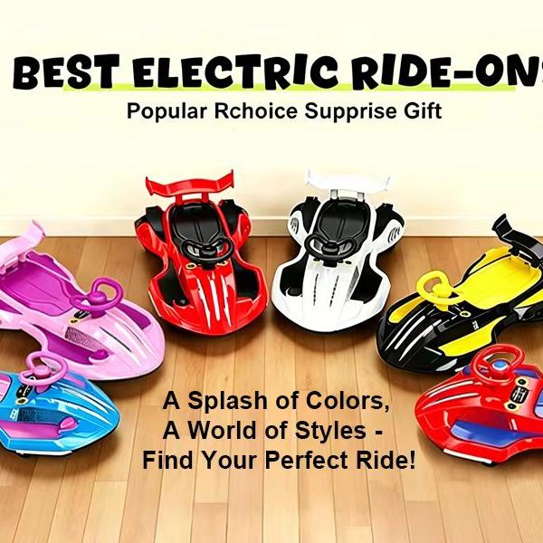 Electric Wiggle Car with Bluetooth & Mist, Akeleo 12V 2-in-1 Pedal Ride-On Toy for Kids Ages 3+, Light-Up Wheels and 360° Steering