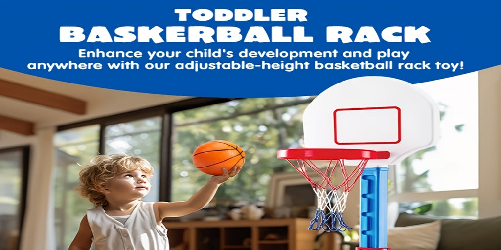 Adjustable Basketball Hoop Set for Kids with 4 Balls & Air Pump – Height 2.5–3.5 Ft, Indoor Outdoor Arcade Game, Sports Toy Gift for Boys & Girls Ages 3+