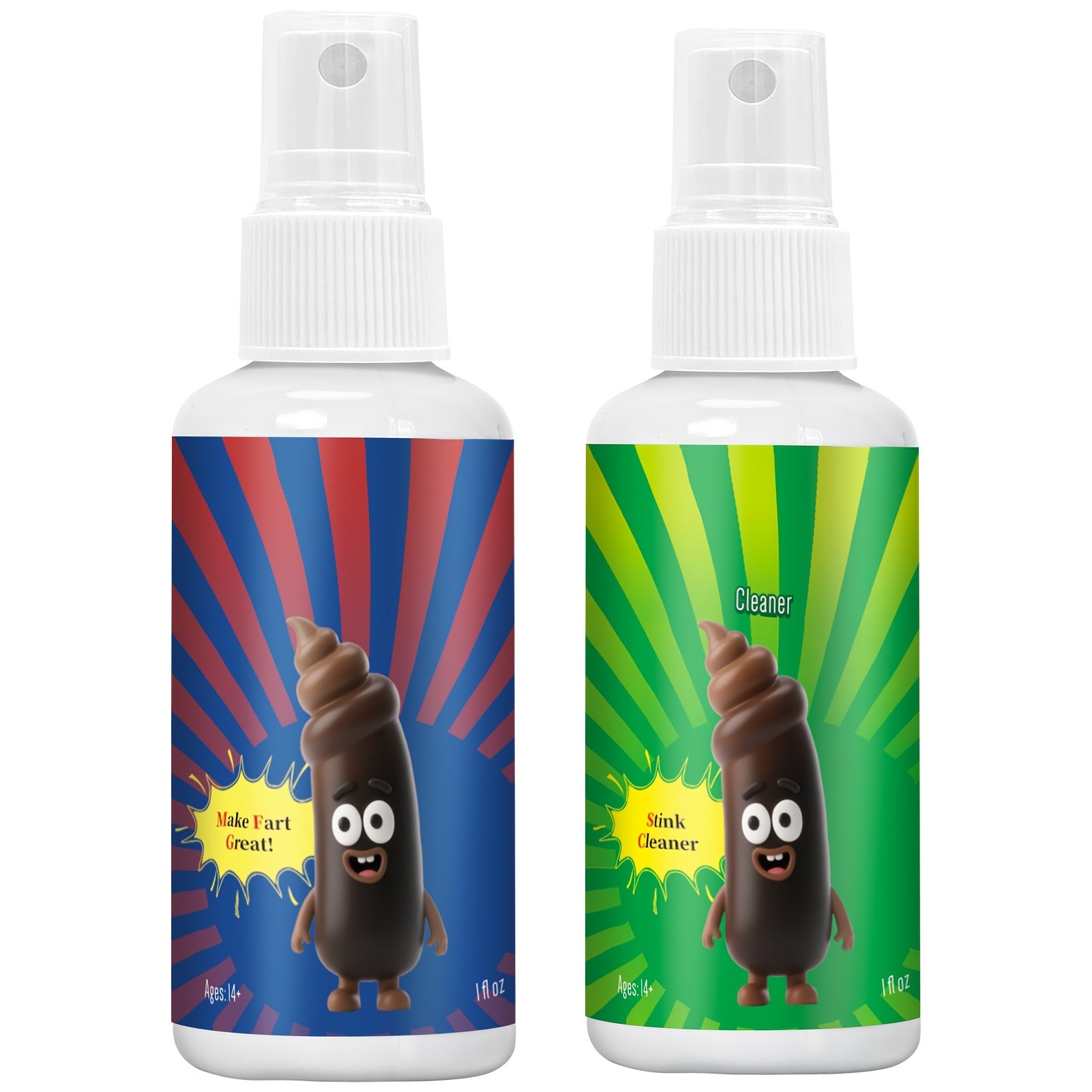 Fart Spray Extra Strong 2-Pack – Potent Stink Bomb Prank Gag Gift for Adults & Teens – Non-Toxic Smell Prank – April Fools, White Elephant, Secret Santa & Stocking Stuffer