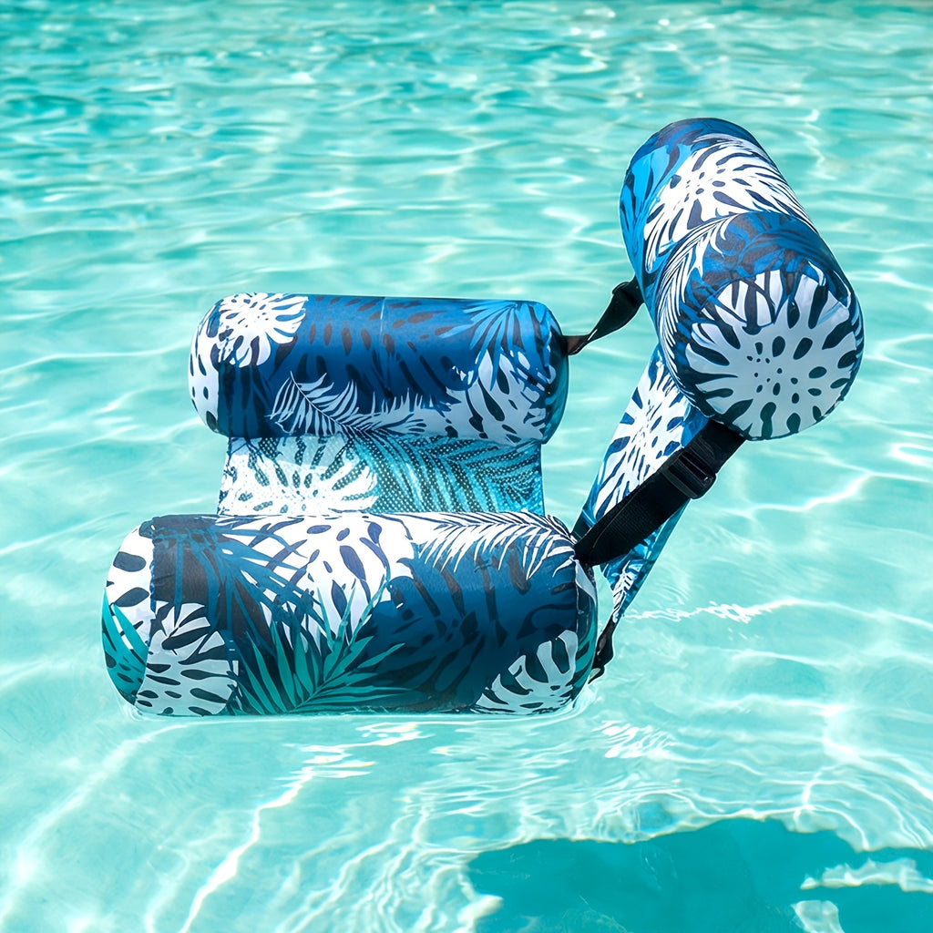 Inflatable Pool Float Chair Leaf Design Lounger for Adults – Portable Floating Seat for Pool Beach Lake Summer Party, 1 or 2 Pack