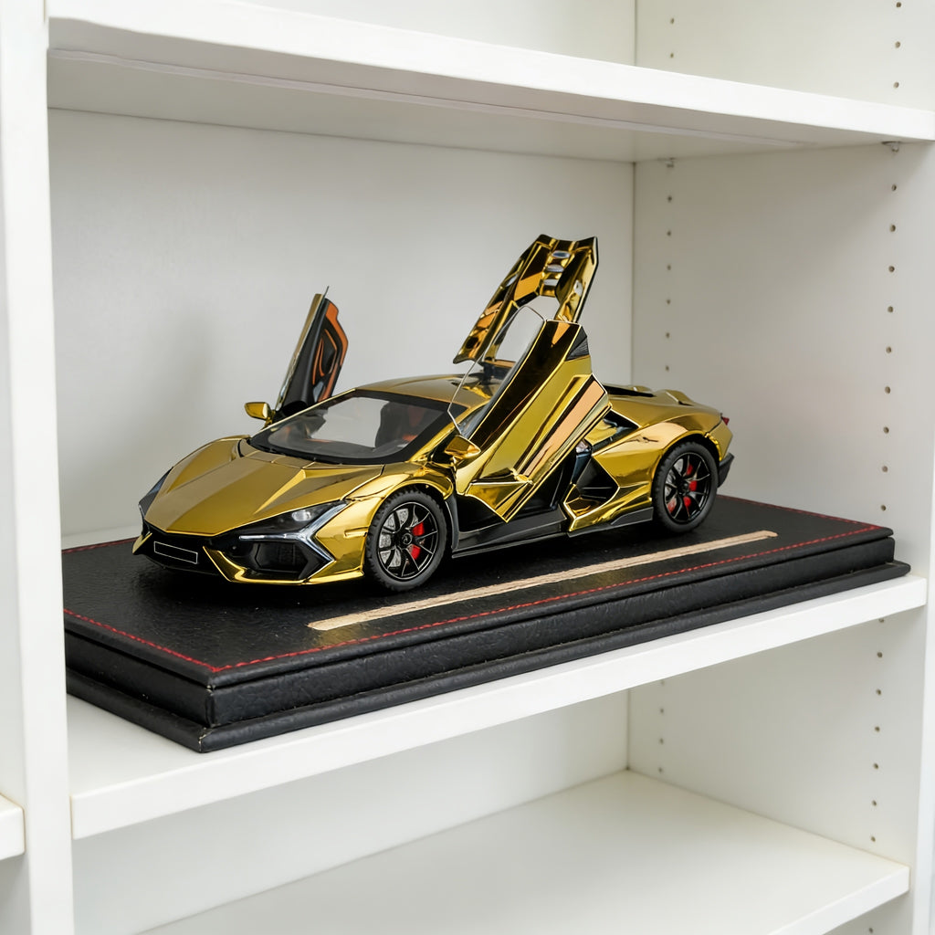1:24 Scale Lamborghini Die-Cast Model Car Zinc Alloy Collectible Supercar Exhibition Grade Desktop Ornament Gift for Car Lovers Men Teens Ages 14+ Christmas