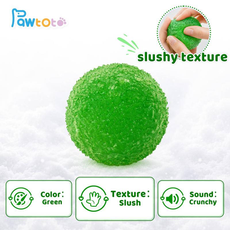 Mochi Squishy Ball by Pawtoto, Handmade Crystal Dumpling Sensory Fidget with Ice Crack, Slush or Fluffy Textures for Teen and Adult Gifts