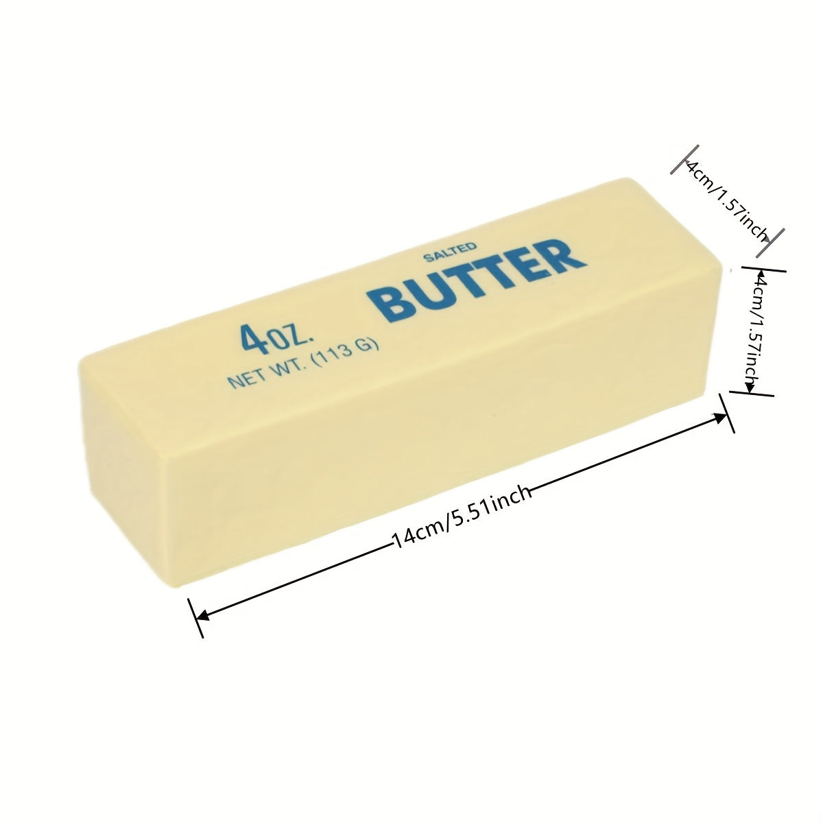 Butter Squishy Toys 6 Pack – Giant Slow Rebound Simulated Butter Squeeze Fidget Toy for Stress Relief, Desk Decor & Party Gifts