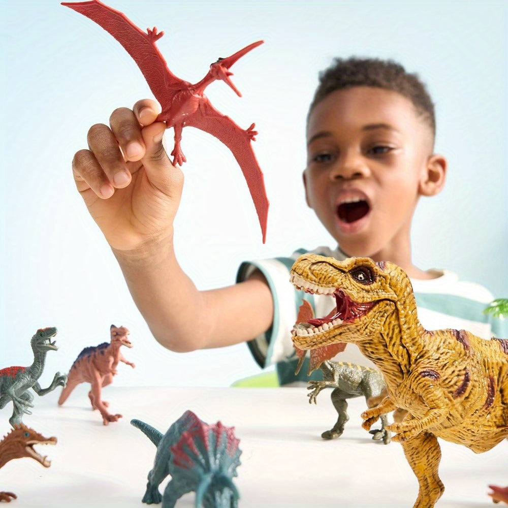 Dinosaur Toys for Kids 19pcs Playset – Realistic Figures with Activity Play Mat & Storage Cage for Boys Girls Ages 3+ Birthday Christmas Gift