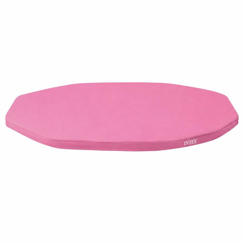 Above Ground Swimming Pool, INTEX Pink Metal Frame Round or Rectangular Backyard Pool in Multiple Sizes, Pool Only or Cover Only Options