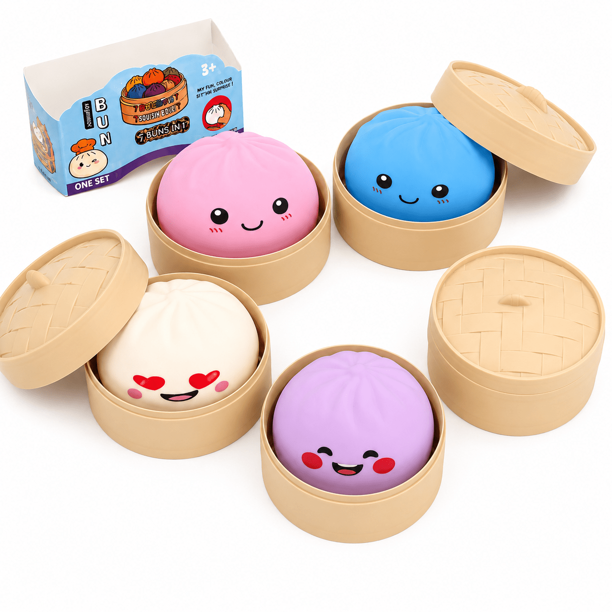 Jumbo Dumpling Squishy Toy 6 Inch Giant Slow Rise Squeeze Ball – Stress Relief Anxiety Fidget Toy for Adults & Teens, Desk Sensory Toy, Birthday Gift Random Color