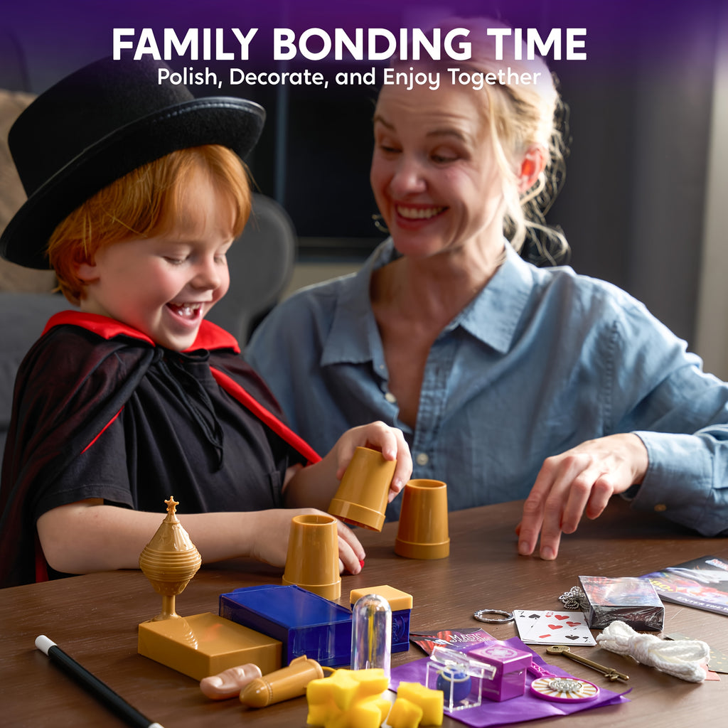 180+ Magic Tricks Kit for Kids – Beginner Magician Set with Video Lessons, Wand, Illusion Cards & Props – STEM Performance Toy – Birthday & Christmas Gift for Boys & Girls Ages 6+