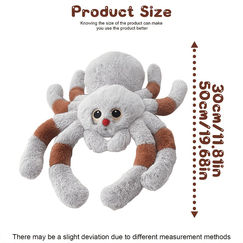 Spider Plush Toy Stuffed Animal - Mixed Color Polyester Fiber Soft Spider Plush, Sofa Pillow, Home Decor, Halloween Christmas Decoration, Birthday Gift for Women Girls Spider Lovers