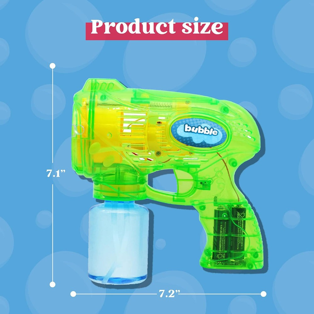 Bubble Guns 3 Pack with Bubble Solution – Automatic Bubble Maker for Kids, Halloween Party Favors, Indoor Outdoor Birthday Gift