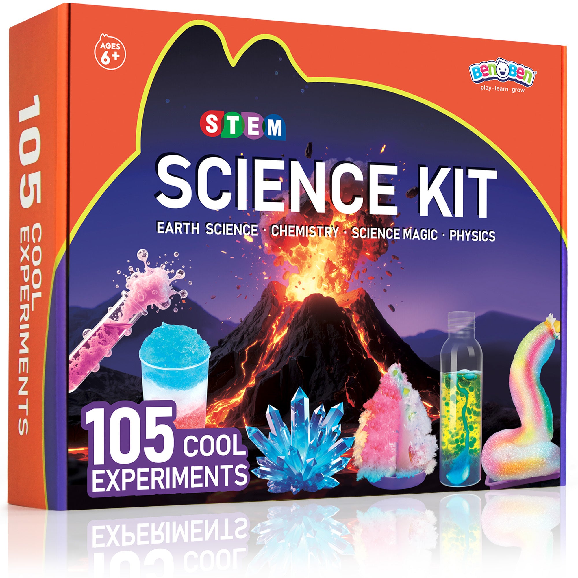 Science Kit for Kids 155 Experiments STEM Educational Toys Boys Girls Ages 6 7 8 9 10 11 12 Chemistry Lab Birthday Christmas Gift
