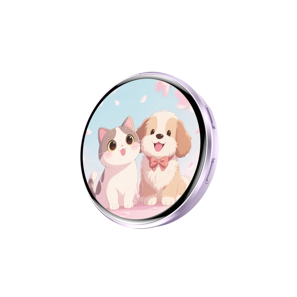 Electronic LED Display Badge with Bluetooth 6.0 & Dynamic Touch – 600mAh Anime Digital Brooch for Cosplay, Concerts & Events