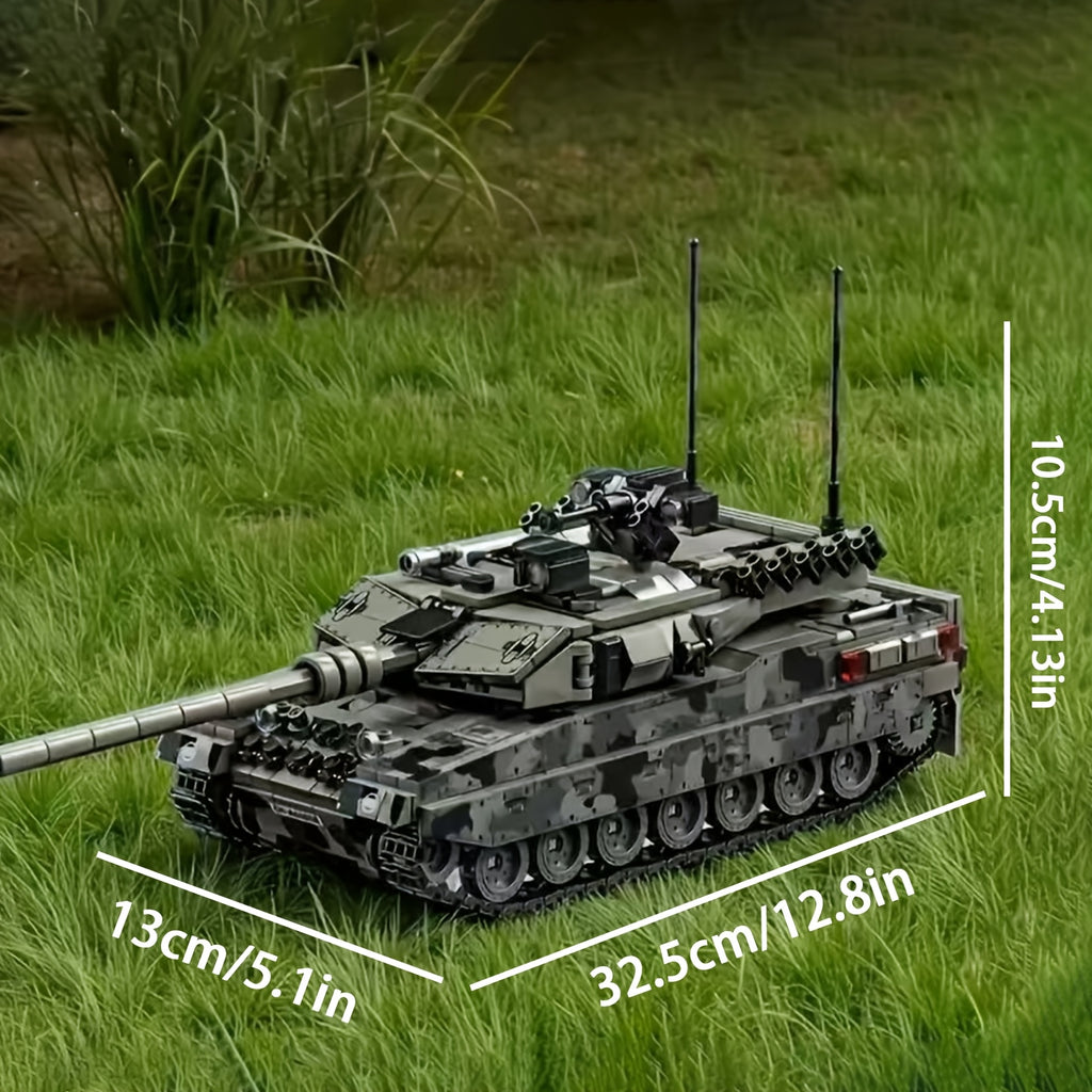 RC Tank Toy 2.4GHz Remote Control Military Tank – All-Terrain Off-Road Armored Vehicle with Strong Climbing Ability, Cool Army Tank Gift for Boys Ages 6+