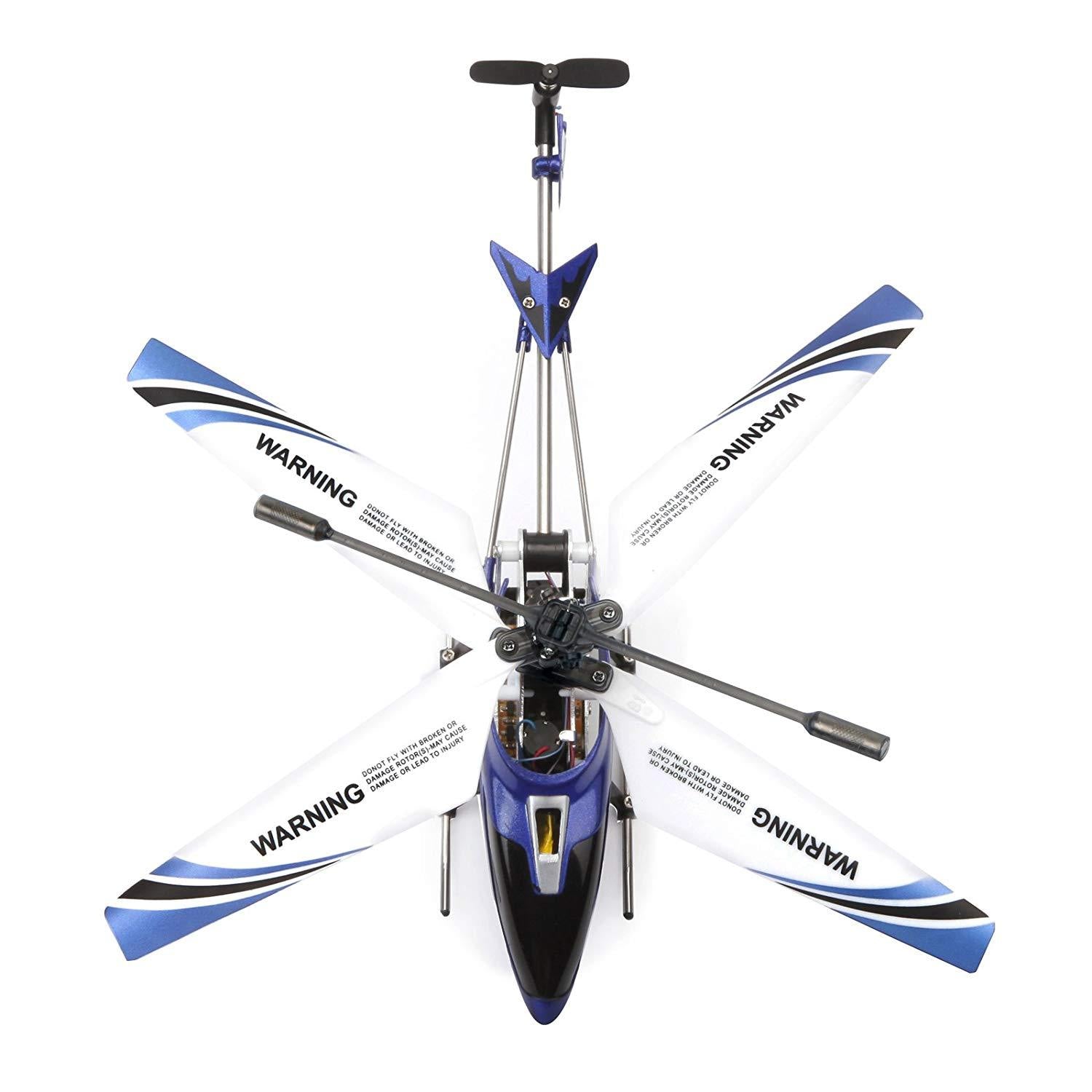 Syma S107G RC Helicopter 3.5 Channel Infrared with Gyro - Indoor Remote Control Mini Helicopter, USB Charger & Spare Blade Included, Ages 14+, Red
