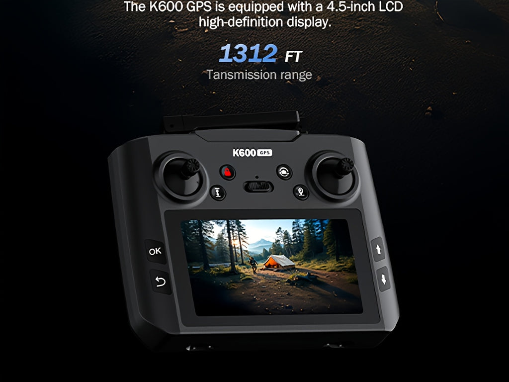 GPS Drone with Camera for Adults, 4.5" LCD RC Screen, Brushless Motor, Follow Me, Auto Return, Gesture Control, Altitude Hold, 3 Speeds, Under 250G – Supports 32G SD Card