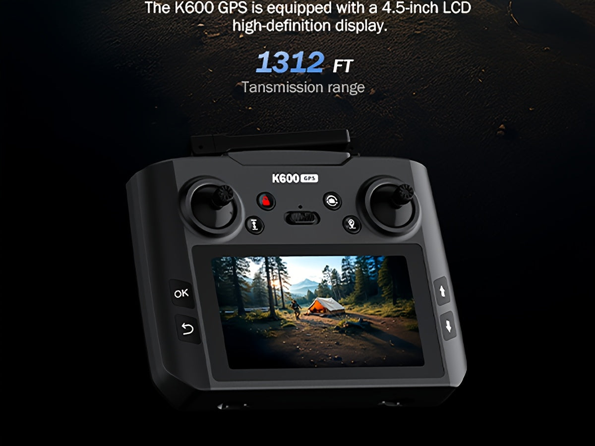 GPS Drone with Camera for Adults, 4.5" LCD RC Screen, Brushless Motor, Follow Me, Auto Return, Gesture Control, Altitude Hold, 3 Speeds, Under 250G – Supports 32G SD Card