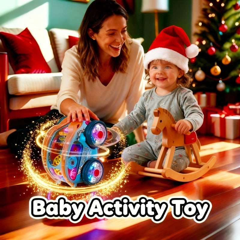 Automatic Dump Truck Toy with Colorful Lights & Music Auto Rolling Fun – Kids Birthday Christmas Halloween Thanksgiving Party Gift Boys Girls