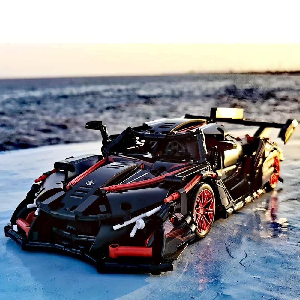 Car Building Blocks Kit 1391pcs 1:14 Scale Realistic Model MY88301 – Challenging Automotive Brick Set for Teens & Adults Ages 14+ – Display Model Gift for Car Enthusiasts, Birthday & Christmas