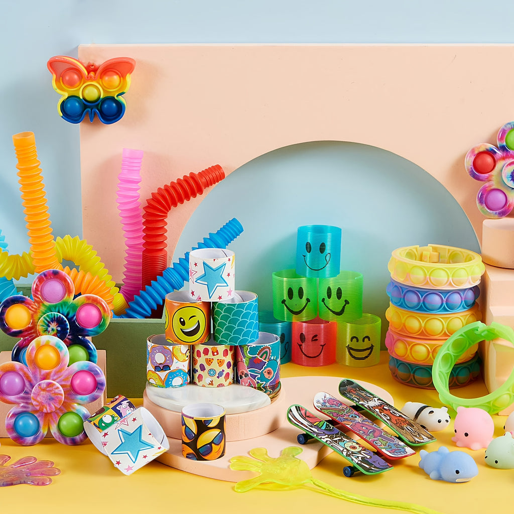 Bulk Party Favors Fidget Toys 60pcs 9 Styles Kids Goodie Bag Fillers Birthday Pinata Stuffers Classroom Prizes Stocking Stuffers Boys Girls