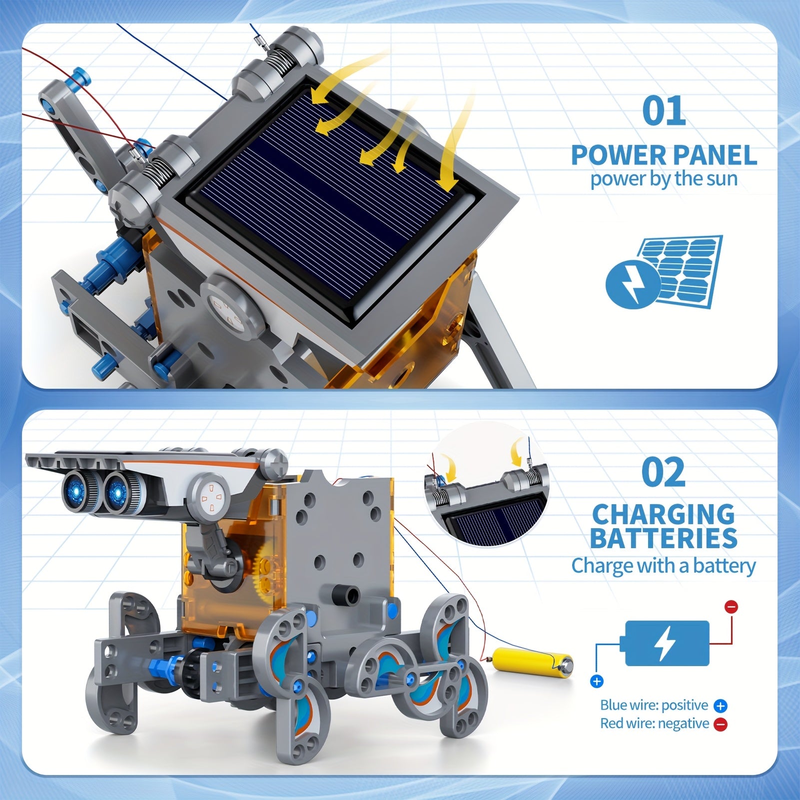 12-in-1 Solar Robot Kit for Kids – STEM Building Science Experiment Toy Educational Gift for Boys & Girls Ages 8-13
