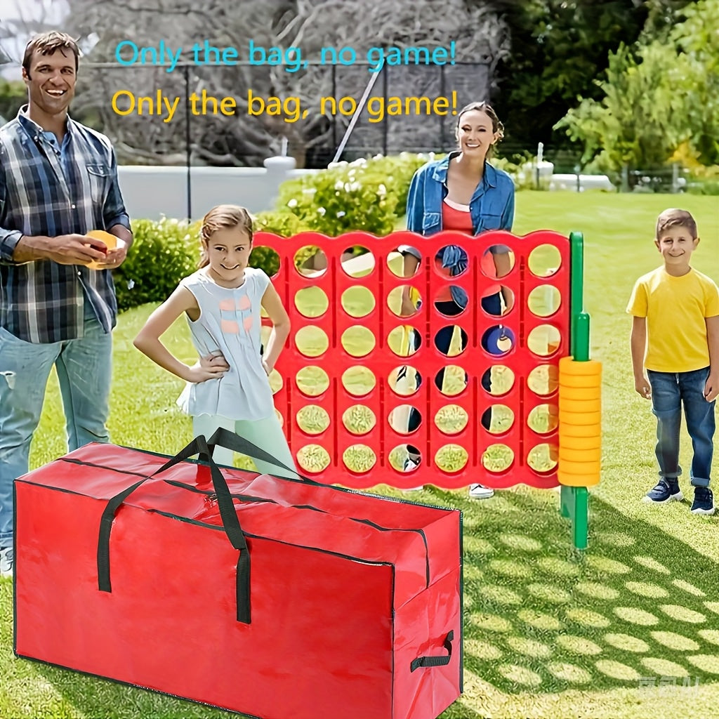 Giant 4 in a Row Storage Bag 47 Inch Jumbo Connect Four Game Carrying Bag Cloth Tote for Easy Transport & Organization Outdoor Party Accessory
