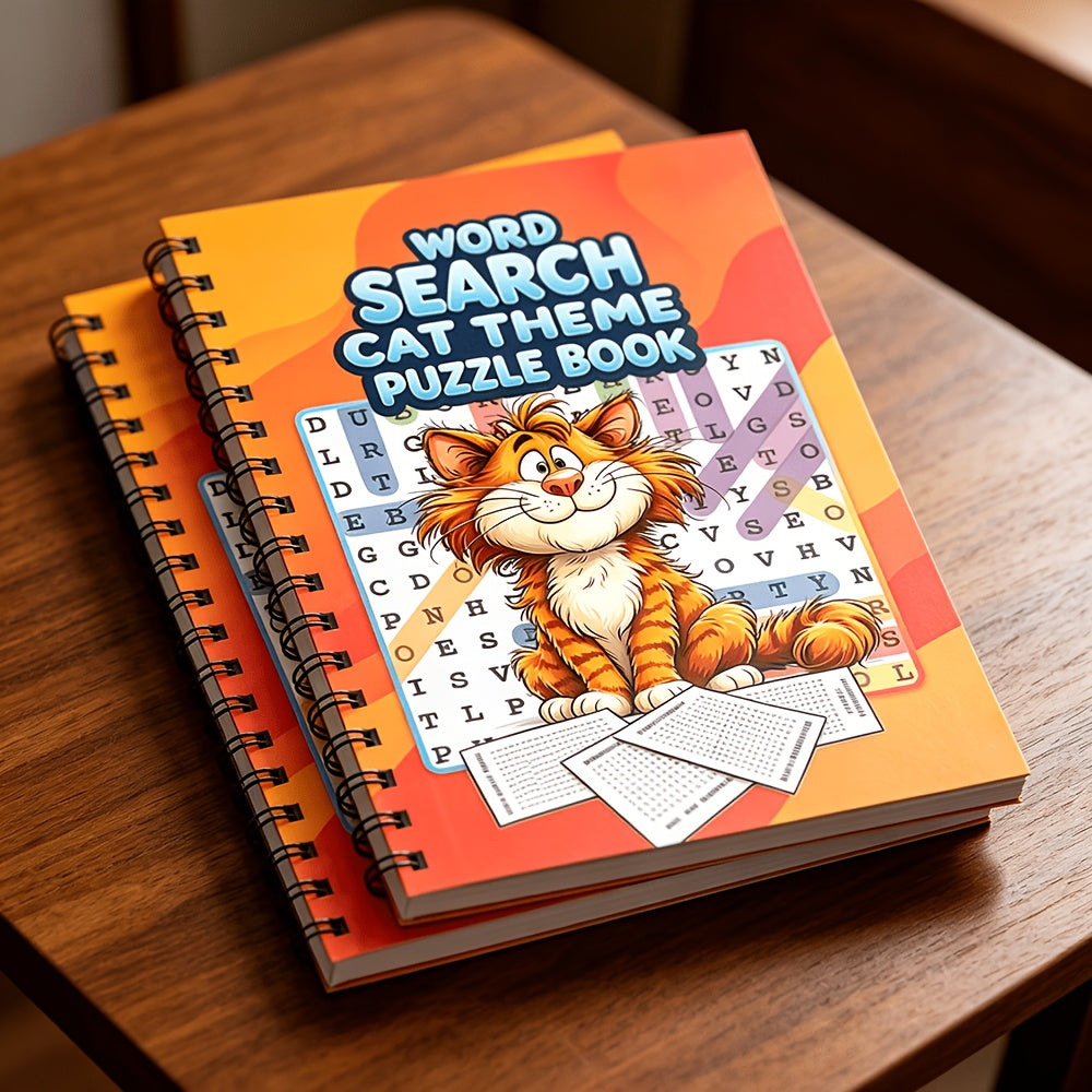 550+ Large Print Word Search Book for Adults & Seniors – Cat-Themed Brain Training Activity Book with 550+ Fun Puzzles, Stress Relief Games, Cognitive Gift for Men & Women